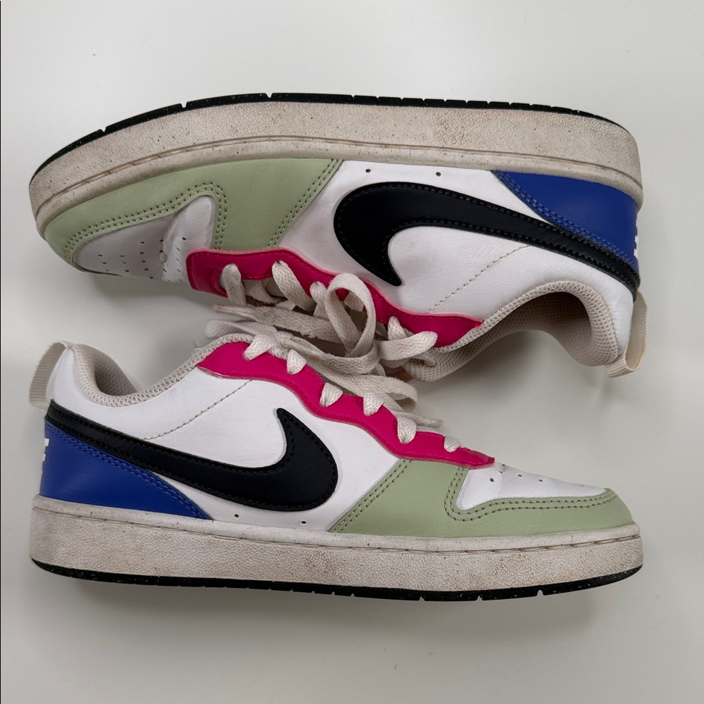 Nike Court Borough Low Recraft GS Honeydew Pink Ultramarine Kid Youth DV5456-108